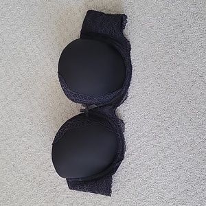 Victoria's Secret strapless bra, 34C, black